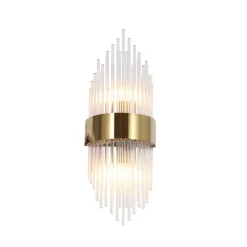 Wandlamp Penelope Glas, kleur Goud