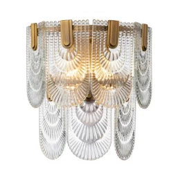 Wandlamp Sem Glas, kleur Goud