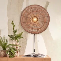 Wandlamp Tanami Rotan, 55cm