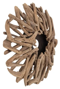 Wandlamp Zena Teakhout, 50cm