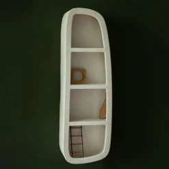 Wandplank Veda Gerecycled marmer, 120 x 38cm