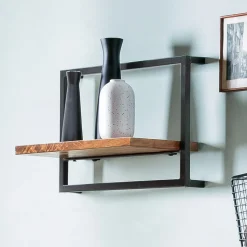 Wandrek Jossue Mangohout en metaal, 35 x 65cm