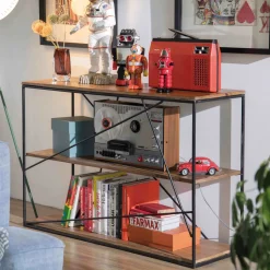 Wandrek Nikcole Mangohout en metaal, 82 x 120cm