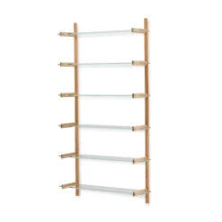 Wandrek Sitra Eikenhout en glas, 202 x 110cm