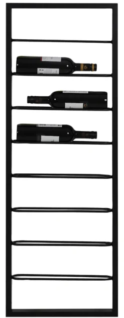 Wijnrek Macaben Voor 8 flessen, kleur Zwart