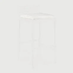 Zitkussen Jack t.b.v. Outdoor barkruk Jack, Bouclé, kleur Off White