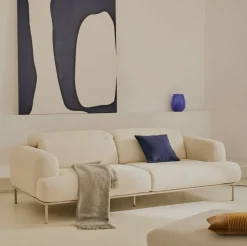 3-zits Bank Aurum Chenille, Met verstelbare hoofdsteun