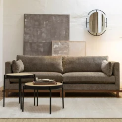 3-zits Bank Blossom Walnoot Eikenhout en stof