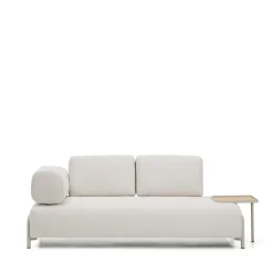 2-zits Bank Compo Met bijzettafel, kleur Beige