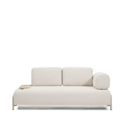 2-zits Bank Compo Met blad, kleur Beige