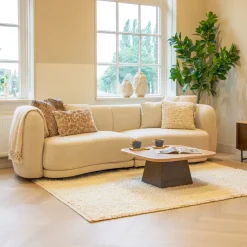 3-zits Bank Macrina Organisch 268cm, kleur Beige