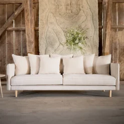 3-zits Bank Nghia 240cm Linnen, kleur Beige