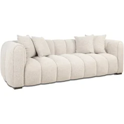 3-zits Bank Novaro Geweven stof, 236cm, kleur Naturel