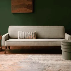 3-zits Bank Preston Rib, kleur Beige