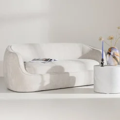 3-zits Bank Quentella kleur Lichtgrijs