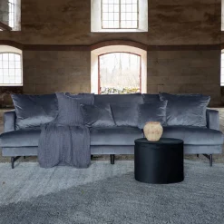 3-zits Bank Tamora Velvet, kleur Donkergrijs