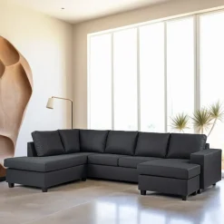 3-zits Hoekbank Daryll kleur Antraciet