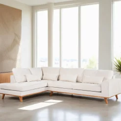 3-zits Hoekbank Kirstan Chenille, kleur Champagne