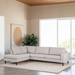 3-zits Hoekbank Yuridia kleur Grijs