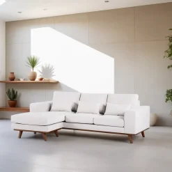 3-zits Loungebank Alando Links/Rechts, kleur Beige