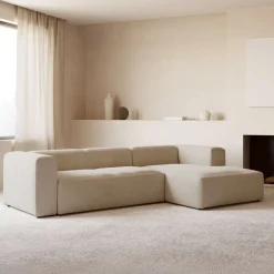 4-zits Loungebank Blok 330cm, kleur Beige