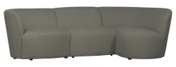 3-zits Loungebank Coco Rechts, Bouclé