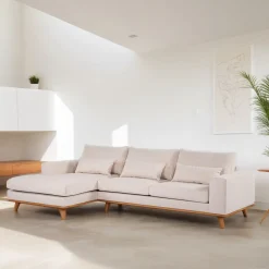 3-zits Loungebank Omid Geweven, kleur Beige