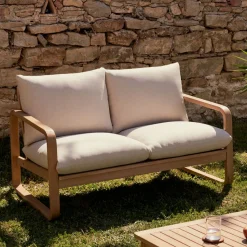 2-zits Loungebank Sacaleta Eucalyptushout