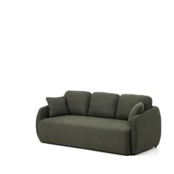 3-zits Slaapbank Laira Chenille, kleur Donkergroen