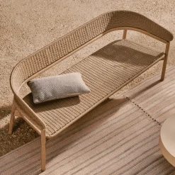 3-zits Tuinbank Arinella Acaciahout en geweven touw