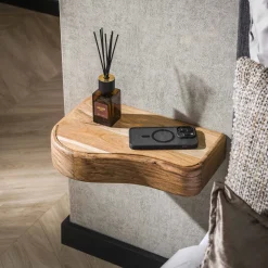 Zwevend Nachtkastje Nairoby Acaciahout, Set van 2 stuks